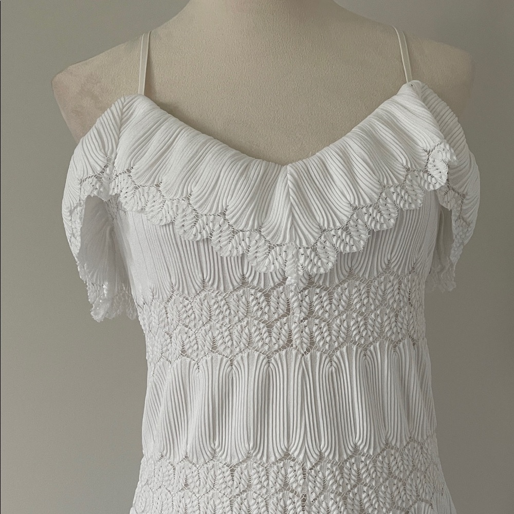 Guess White Ruffled Romper - Picture 3 of 3
